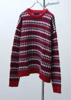 未使用✨ジャガードボーダー柄 ニット