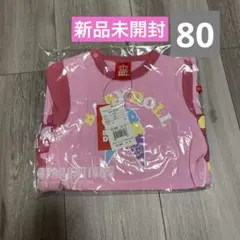 ベビードール ロンパース ピンク 80