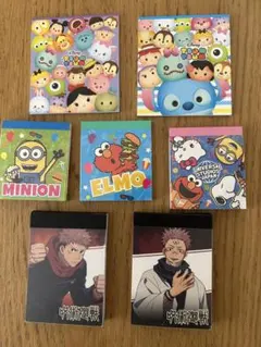 メモ帳 まとめ売り 呪術廻戦　ユニバ　ツムツム