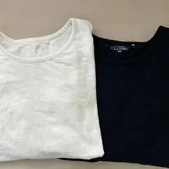 Tシャツ　長袖　ブラック　ホワイト　2枚セット　150 女の子