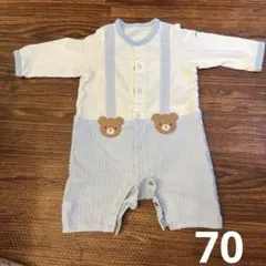 ミキハウス 重ね着風ロンパース