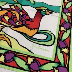 ジムトンプソン　タイシルク100% ミニスカーフ　カラフル