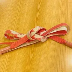 【新品】帯締め　振袖　【衿秀】サーモンピンク
