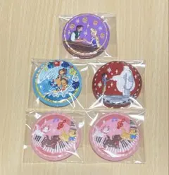 ディズニー　刺繍缶バッジ　ラプンツェル　ベイマックス　スティッチ　キャット