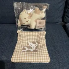 ミッフィー くじ マスコット キーホルダー ぬいぐるみ 巾着　犬 いぬ