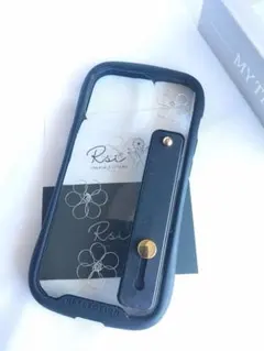 ワイヤーフラワー　シルバー　スマホベルト付き