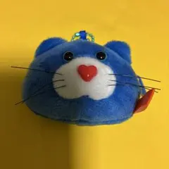 mojojojo フェイスマスコットポーチ Nicky 青