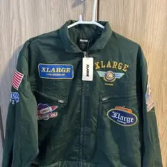 XLARGE ワッペン付きワークジャケット（つなぎ）Lサイズのサムネイル