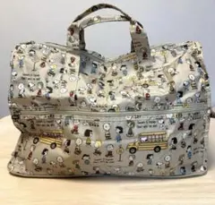 スヌーピー 折り畳みボストンバッグ