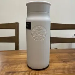 【未使用】スタバ / リサイクルステンレスミニボトルマットホワイト355ml