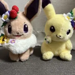 ポケモンセンター Easter Garden マスコット ピカチュウ イーブイ