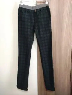GLAZOS　スーパーストレッチ・スキニーパンツ　グリーン　150