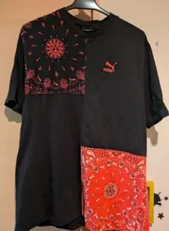 PUMA☆Tシャツ☆L☆ペイズリー柄☆バンダナ