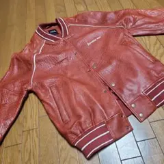 ZARA 赤 レザージャケット（バッファロー皮）