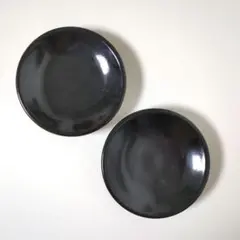 小皿 ブラック 無地 陶器 シンプル