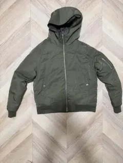 wjk reluxe フーデッド MA-1 mj10062 カーキ M