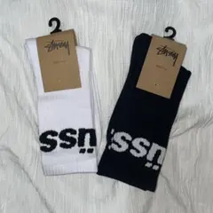 【新品】Stüssy ロゴ入りソックス 2足セット