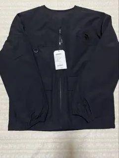 ノースフェイスパディングジャケット　ノーカラーカーディガンＭサイズ黒　新品未使用