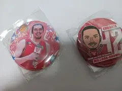 千葉ジェッツ クエンティン・ミロラ・ブラウン 缶バッジ 2種セット