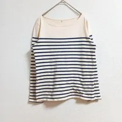 無印良品 MUJI 長袖 ボーダー Tシャツ Sサイズ ロンT
