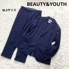BEAUTY&YOUTH セットアップスーツ　シアサッカ　ストレッチ　洗える