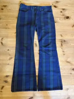 KAPITAL チェック柄 ブーツカットデニム パンツ 34inのサムネイル