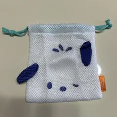 はぴだんぶい メッシュ巾着 ポチャッコ