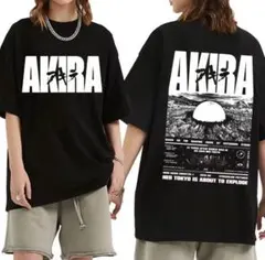 AKIRA アキラ Tシャツ Mサイズ ブラックバックプリント オーバーサイズ