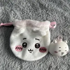 ちいかわ　おかお巾着、キーホルダーのサムネイル