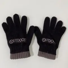 OUTDOOR PRODUCTS キッズ手袋 黒