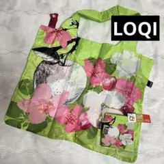 新品 LOQI エコバッグ PRIMA Blossom グリーン りんごローキー