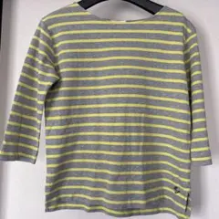 BAYFLOW ストライプ 五分袖 Tシャツ