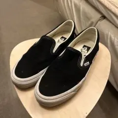【人気】VANS ブラック スリッポン オーセンティック 26.0cm