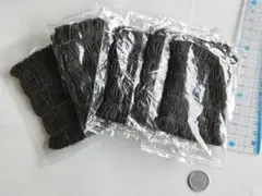 使い捨て ヘアバンド 5個 セット 不織布 黒 ブラック 旅行