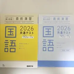 【新品未使用】2026 共通テスト対策 実力完成 直前演習 国語