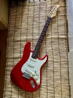 FERNANDES エレキギター 本体 レッド ソフトケース付 - メルカリ