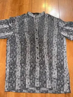 DUKE MAXIM グレー系 幾何学模様 シャツ L