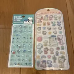 スヌーピー　キャラクターシール　コットンパフィ　タイルシール