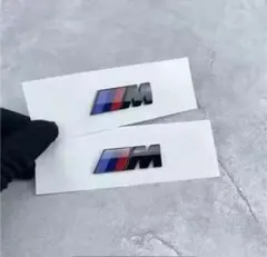 【新品・未開封】BMW Mロゴ　サイドエンブレム　2個　45mm