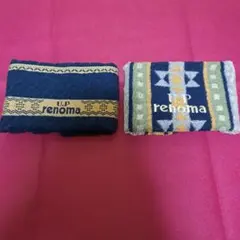 【未使用】renoma タオルセット 2枚入り ネイビー