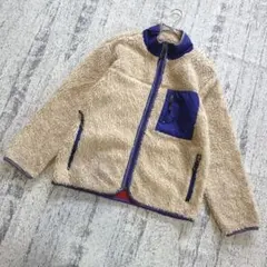 never seen thing　レトロフリースジャケット　ハイネックフルジップ