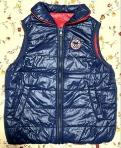 ⭐︎美品⭐︎ミキハウス ダブルB⭐︎リバーシブル⭐︎フルジップ⭐︎中綿ベスト⭐︎130cm