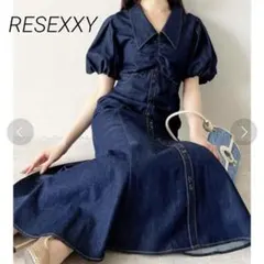 RESEXXY 山本美月さん着用 ギャザーデザインマーメイドロングワンピース