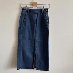 デニムタイトスカート ダークブルー