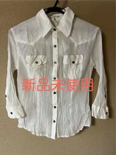 ブラウス 新品 미사용 オフホワイト OL通勤服 22オクトーブル M사이즈