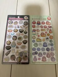 【新作】ボンボンドロップシール　和柄　漢字　ラーメン　ダルマ 新品未開封