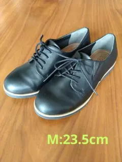 NUOVO ブラック レースアップシューズ 23.5cm　レディース