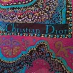 ChristianDior大判シルクスカーフ