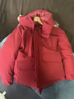 ユニクロ ノンキルト ダウンジャケット コート XL レッド