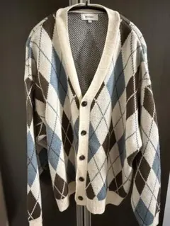 アーガイルパターン カーディガン
